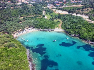 Zavia Aerial 2 Παραλία Ζάβια - Σύβοτα
